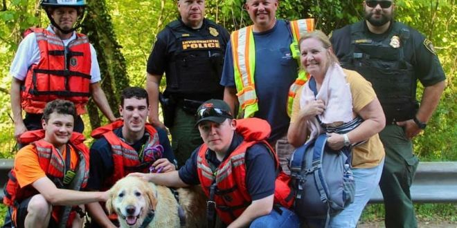 Dog rescued from Maryland dam after getting stuck in tunnel system