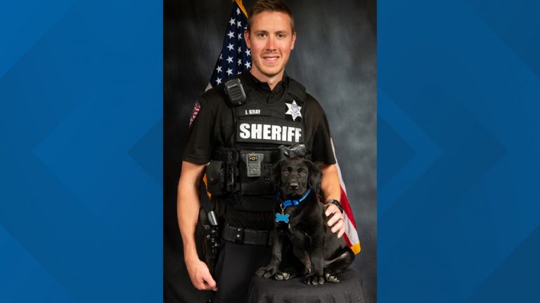 10 week puppy sworn into Sheriff's Office to serve as therapy