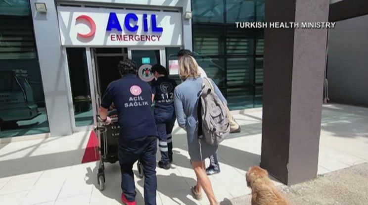 Dog follows ambulance after owner becomes ill
