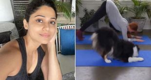 Downward Dog With An Actual Dog? BRB, Too Busy ROFL AT Shamita Shetty's Post