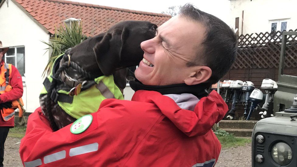 Norfolk search and rescue team finds missing dog Juno
