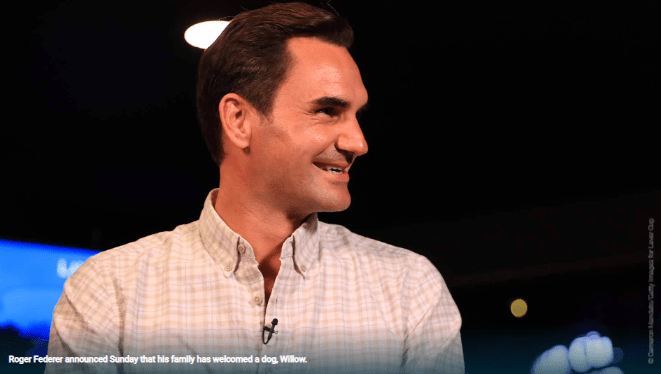 Federer’s Dog Announcement Makes Waves On Social Media