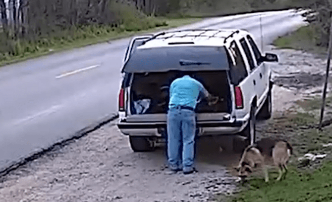 Watch Video Texas Man Dumps Dog Near Dowdy Ferry Road