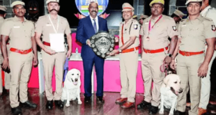 Coimbatore Police Canine Unit Earns Medals