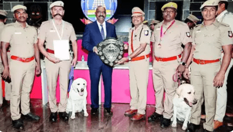 Coimbatore Police Canine Unit Earns Medals