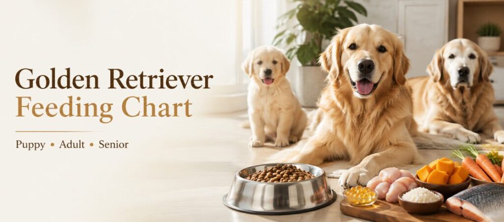 Golden Retriever feeding chart