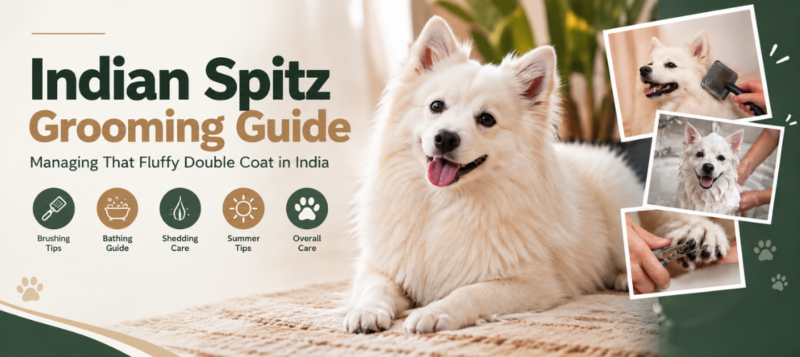 Indian Spitz Grooming