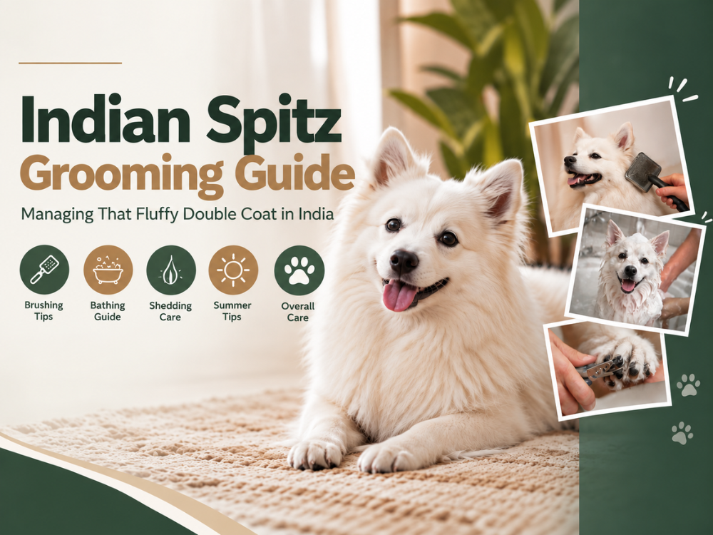 Indian Spitz Grooming