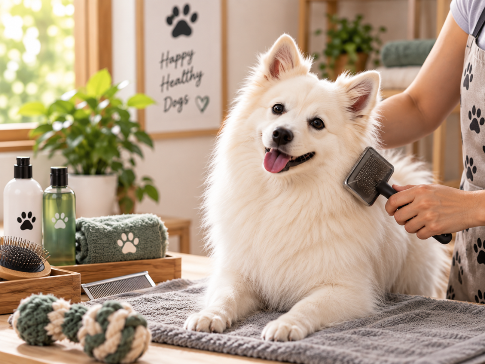 Indian Spitz Grooming