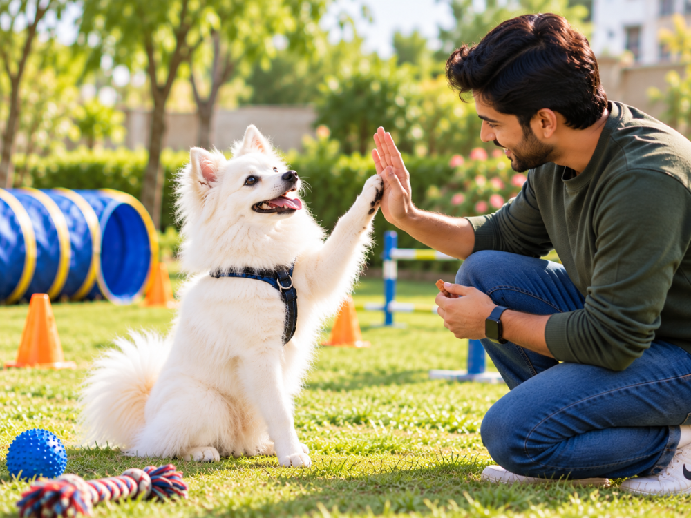 Indian Spitz Training 